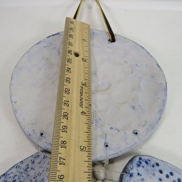 Dubois Pottery Blue Coastal Windchimes 21" long total authentic nautical design - Picture 5 of 13